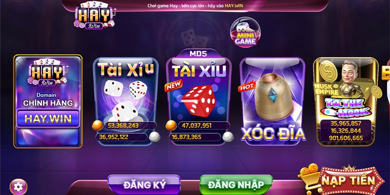 Kho trò chơi quyền năng và hấp dẫn nhất tại Haywin